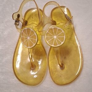 Yellow Lemon Jelly Sandals
